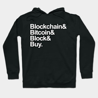 Bitcoin Helvetica List T-Shirt Hoodie